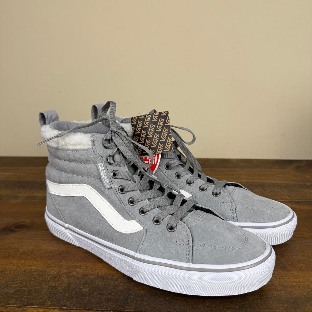 Vans Filmore Hi Vansguard Shoes Women’s 9.5 Drizzle/White Suede Fur Trim 721356
